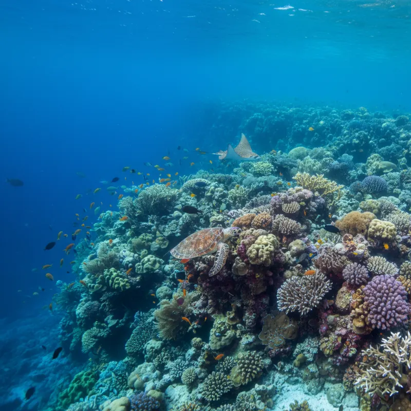 Diver near the Belize Barrier Reef